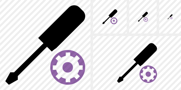 Icône Screwdriver Settings