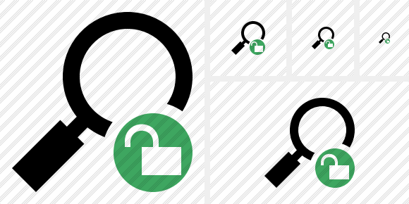 Search Unlock Symbol