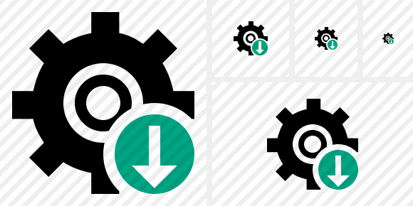 Icône Settings Download