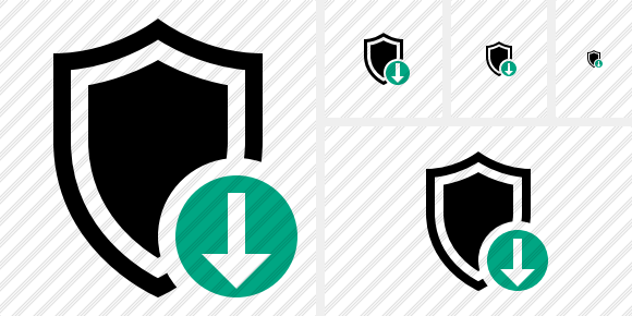 Shield Download Symbol Shield Download Symbol