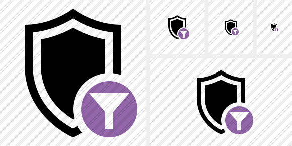 Shield Filter Symbol Shield Filter Symbol