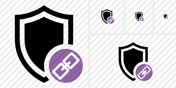 Shield Link Symbol Shield Link Symbol
