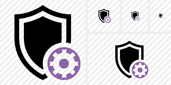 Shield Settings Symbol Shield Settings Symbol