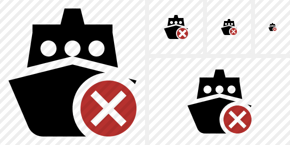 Ship 2 Cancel Symbol