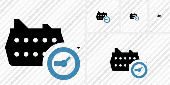 Ship Clock Icon Ship Clock Icon