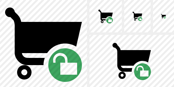 Shopping Unlock Icon Shopping Unlock Icon
