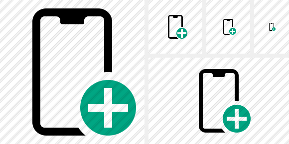 Smartphone 2 Add Icon Smartphone 2 Add Icon