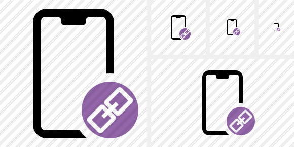 Smartphone 2 Link Icon Smartphone 2 Link Icon