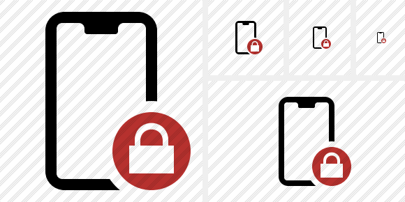 Smartphone 2 Lock Icon Smartphone 2 Lock Icon