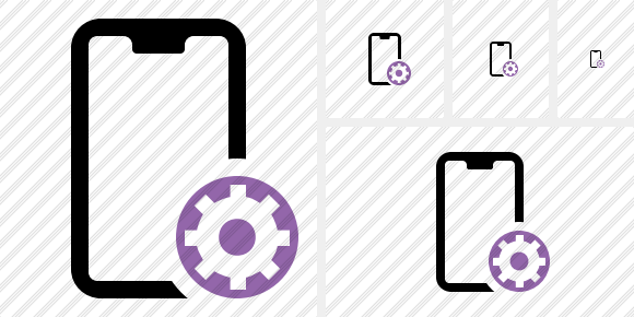 Smartphone 2 Settings Icon Smartphone 2 Settings Icon