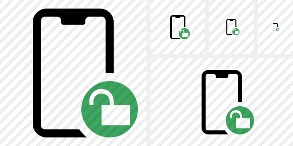 Smartphone 2 Unlock Icon Smartphone 2 Unlock Icon