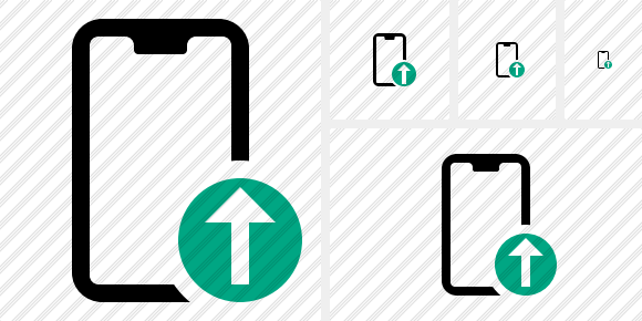Smartphone 2 Upload Icon Smartphone 2 Upload Icon