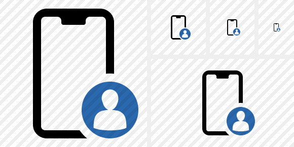 Smartphone 2 User Icon Smartphone 2 User Icon