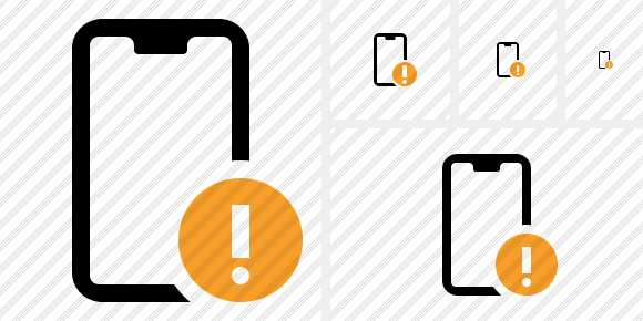 Smartphone 2 Warning Icon Smartphone 2 Warning Icon