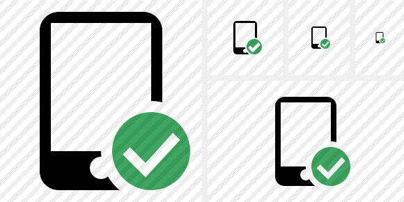 Smartphone Ok Icon Smartphone Ok Icon