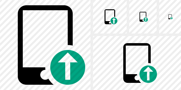 Smartphone Upload Icon Smartphone Upload Icon
