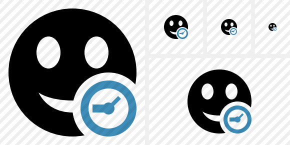 Smile Clock Icon