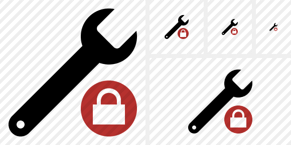 Icono Spanner Lock Icono Spanner Lock