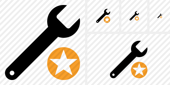 Spanner Star Icon