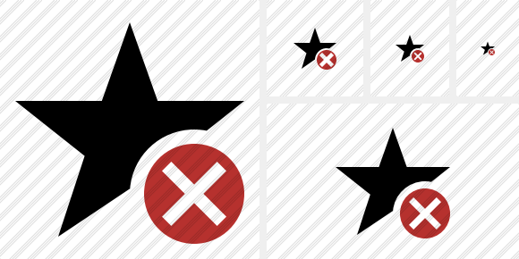 Star Cancel Icon Star Cancel Icon