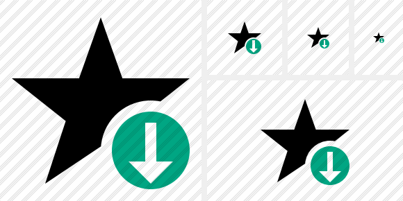 Star Download Symbol