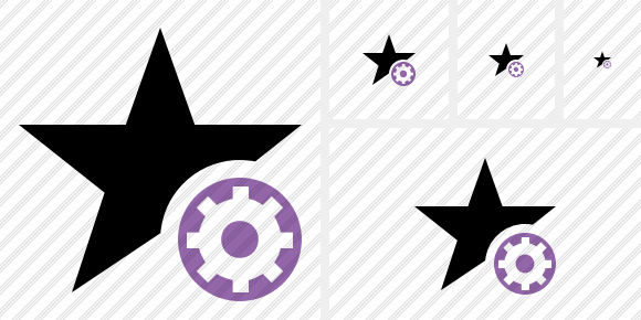 Star Settings Icon Star Settings Icon