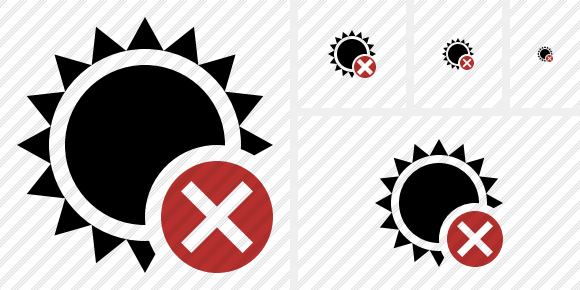 Sun Cancel Symbol