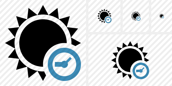 Sun Clock Symbol