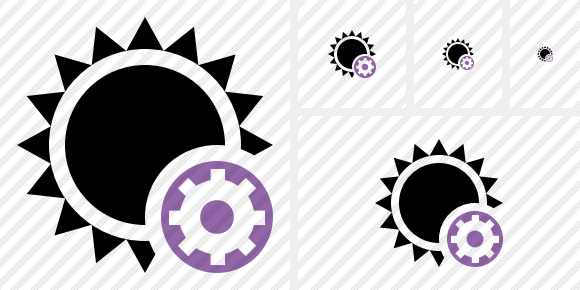 Sun Settings Icon