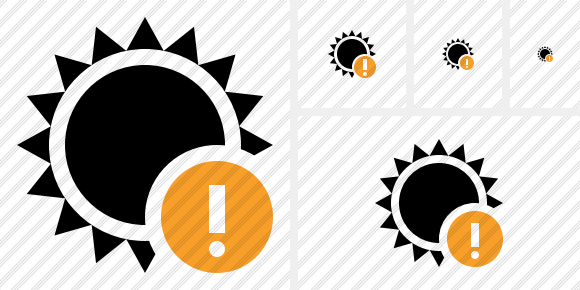 Sun Warning Icon