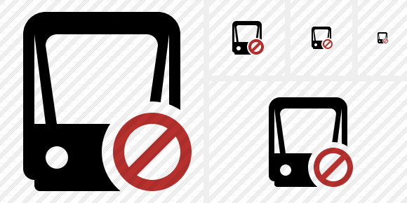 Tram 2 Block Icon Tram 2 Block Icon