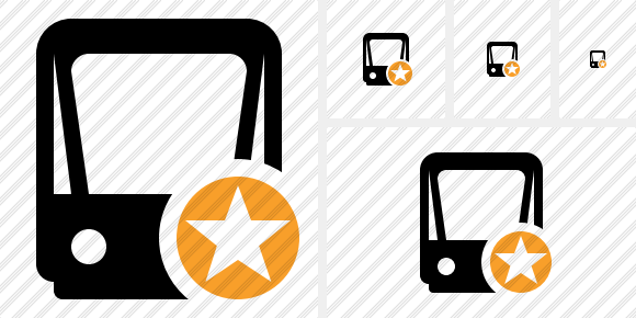 Tram 2 Star Icon Tram 2 Star Icon