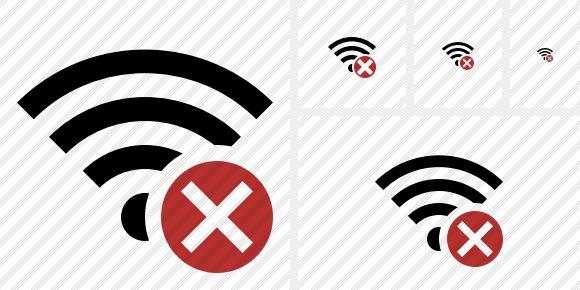 Icône Wi Fi Cancel