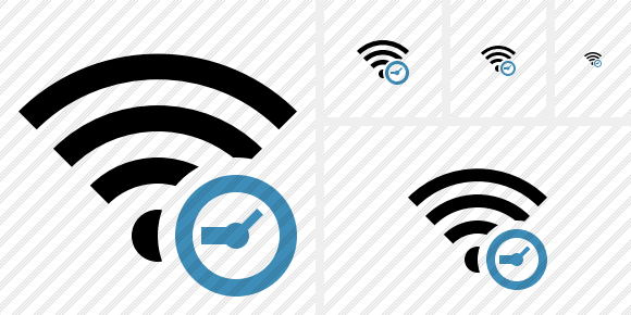 Wi Fi Clock Symbol