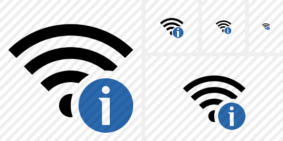 Icône Wi Fi Information
