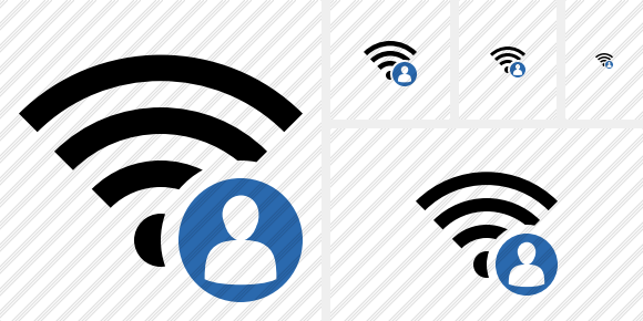 Icône Wi Fi User