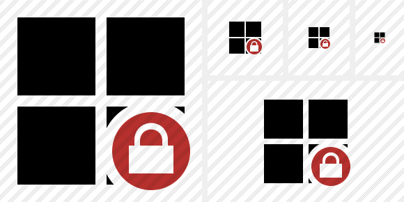 Windows Lock Icon