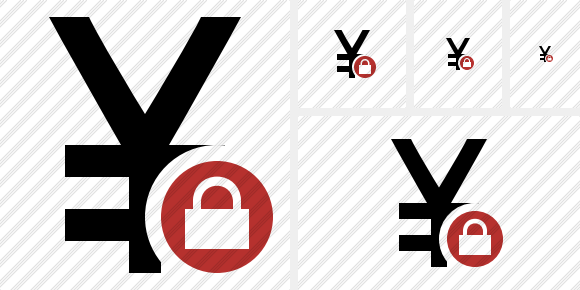 Yen Yuan Lock Icon Yen Yuan Lock Icon