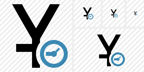 Yuan Clock Icon Yuan Clock Icon