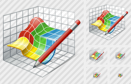 Icona Grafico 3D Modifica Icona Grafico 3D Modifica