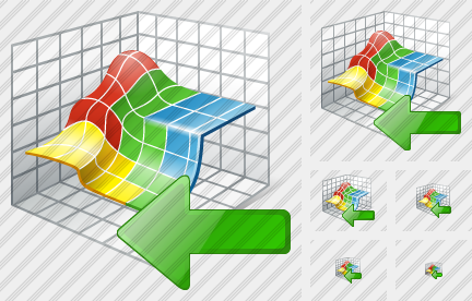 Icona Grafico 3D Importa