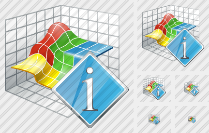 Icona Grafico 3D Info Icona Grafico 3D Info