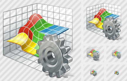 Icona Grafico 3D Impostazioni