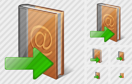 Address Book Export Icon Address Book Export Icon