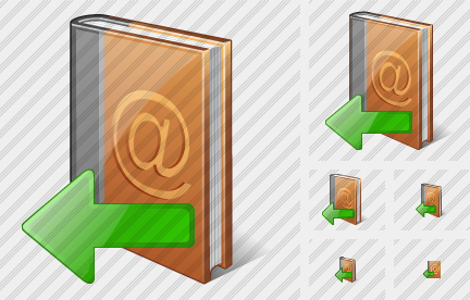 Address Book Import Icon Address Book Import Icon