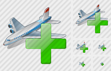 Airplane Add Icon Airplane Add Icon