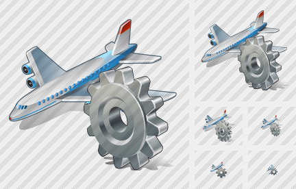 Airplane Settings Symbol