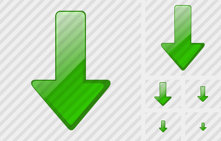 Arrow Down Green Icon