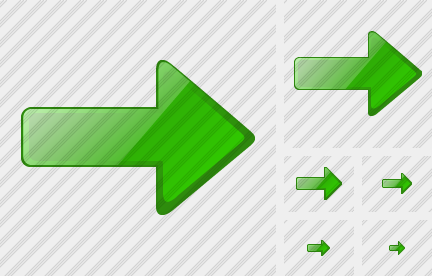 Arrow Right Green Icon