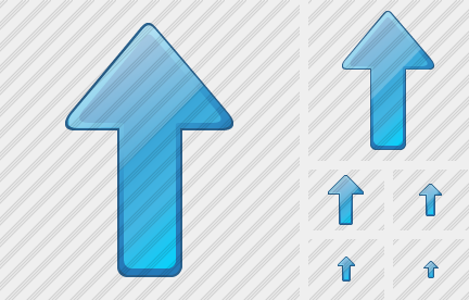 Иконка Стрелка Вверх Синяя